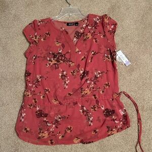 A.N.A. Rust sheer blouse PM